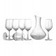 Jogo 7 Peças Decanter 1,7 Litros Com 6 Tacas 315ml Em Vidro
